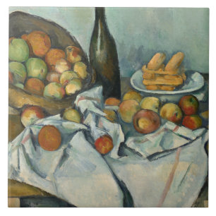Paul Cezanne - The Basket of Apples Ceramic Tile