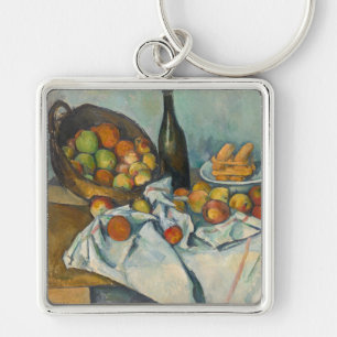 Paul Cezanne - The Basket of Apples Key Ring