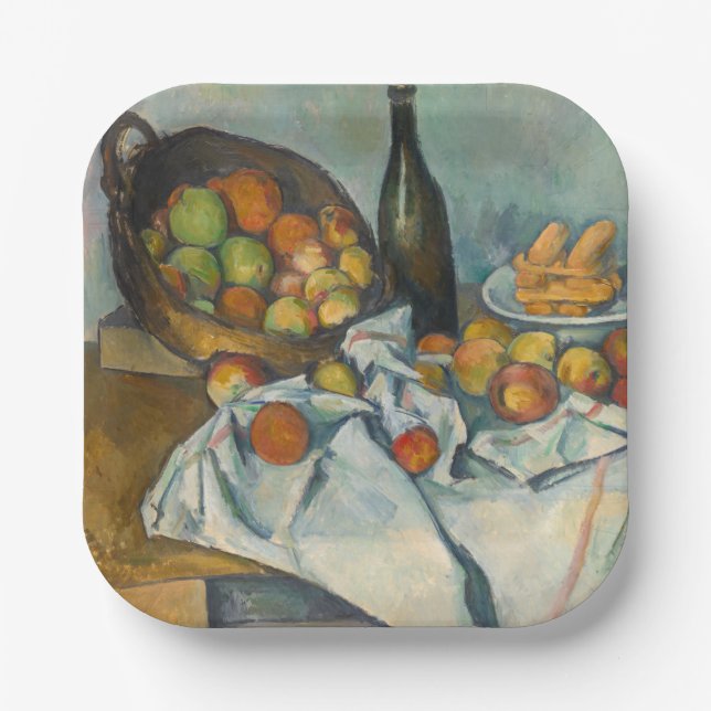 Paul Cezanne - The Basket of Apples Paper Plate (Front)