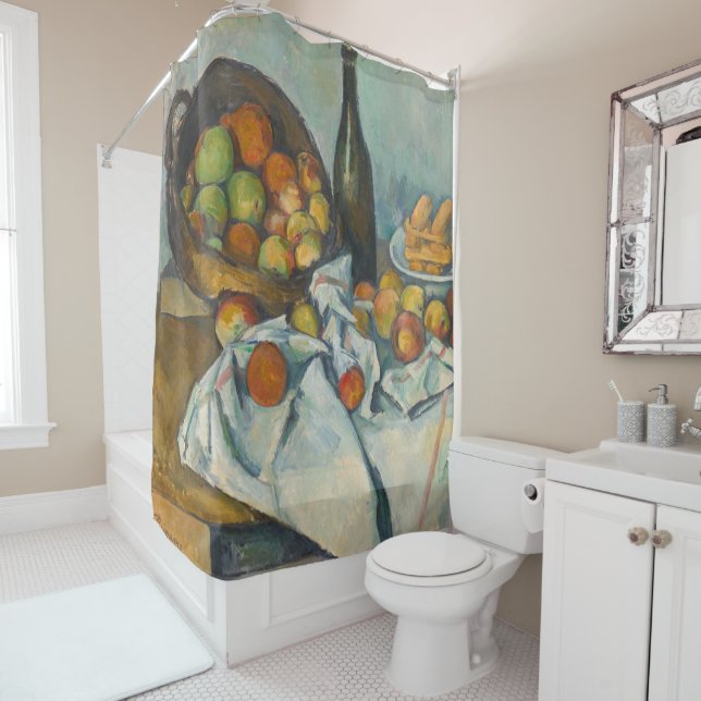 Paul Cezanne - The Basket of Apples Shower Curtain (In Situ)