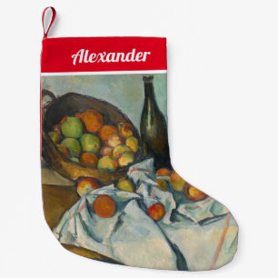 Paul Cezanne - The Basket of Apples Small Christmas Stocking