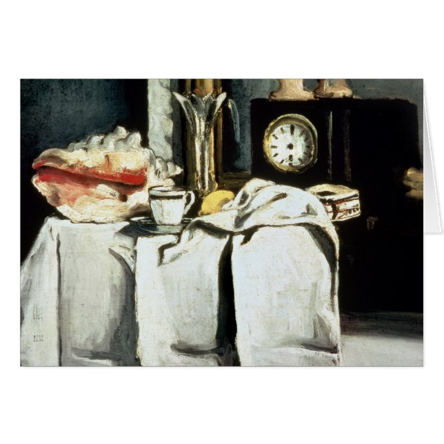 Paul Cezanne | The Black Marble Clock, c.1870 (Front Horizontal)