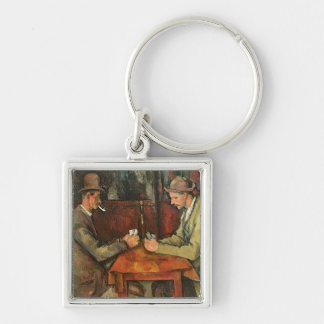 Paul Cezanne | The Card Players, 1893-96 Key Ring (Front)