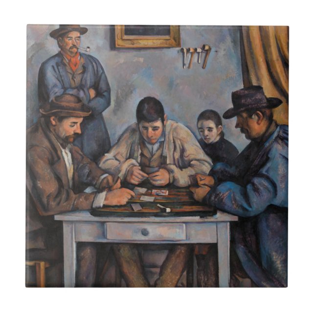 Paul Cezanne - The Card Players Ceramic Tile (Front)