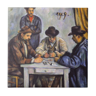 Paul Cezanne - The Card Players Ceramic Tile