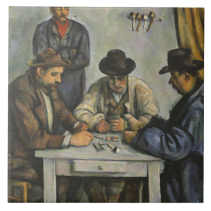 Paul Cezanne - The Card Players Ceramic Tile