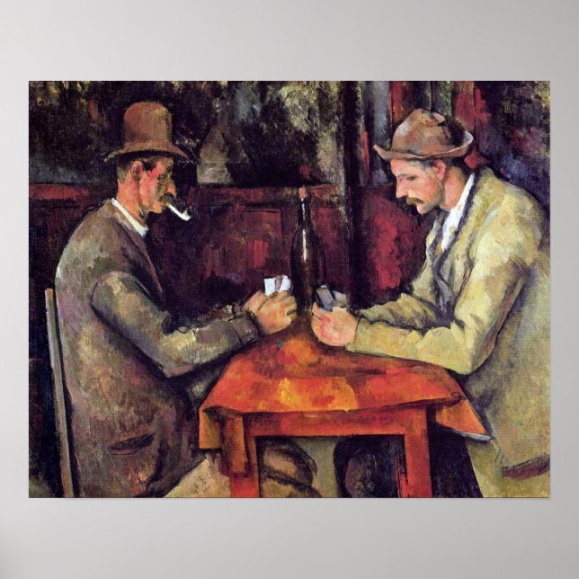 Paul Cezanne - The Card Players Fine Art Painting Poster (Front)