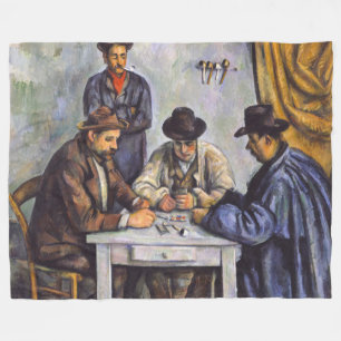 Paul Cezanne - The Card Players Fleece Blanket