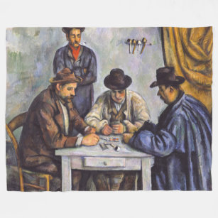 Paul Cezanne - The Card Players Fleece Blanket