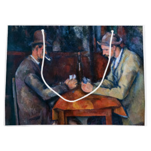 Paul Cezanne - The Card Players Large Gift Bag