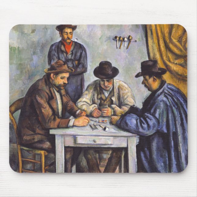 Paul Cezanne - The Card Players Mouse Pad (Front)