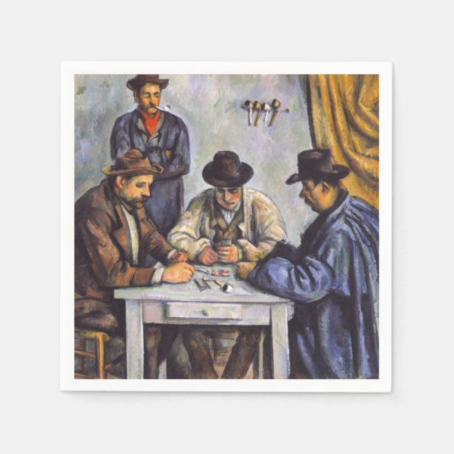 Paul Cezanne - The Card Players Napkin (Front)