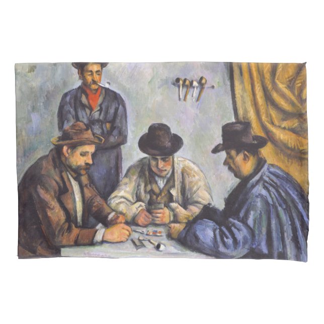 Paul Cezanne - The Card Players Pillowcase (Front)