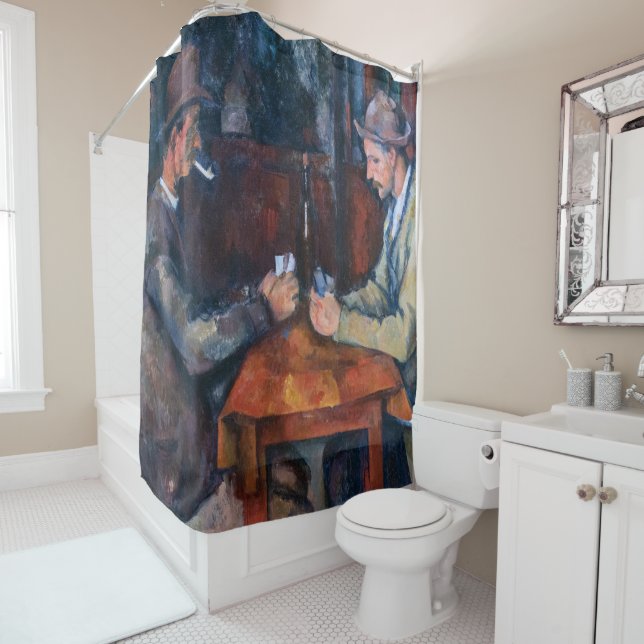 Paul Cezanne - The Card Players Shower Curtain (In Situ)