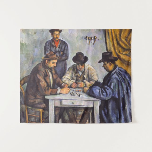 Paul Cezanne - The Card Players Tapestry (Front (Horizontal))