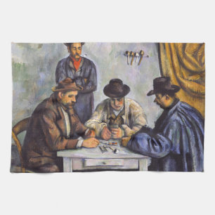 Paul Cezanne - The Card Players Tea Towel