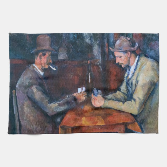 Paul Cezanne - The Card Players Tea Towel (Horizontal)