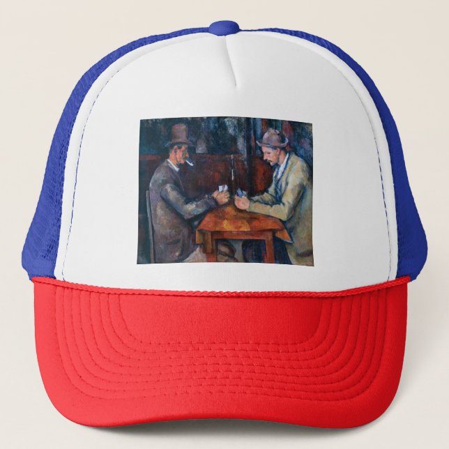 Paul Cezanne - The Card Players Trucker Hat (Front)