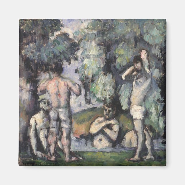 Paul Cezanne | The Five Bathers, c.1875-77 Magnet (Front)