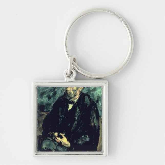Paul Cezanne | The Gardener Vallier, c.1905 Key Ring (Front)