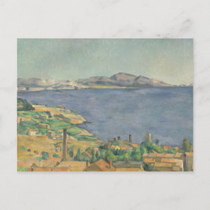 Paul Cezanne The Gulf of Marseilles Seen from L' Postcard
