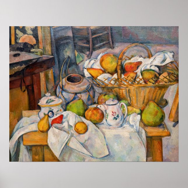 Paul Cezanne - The Kitchen Table Poster (Front)