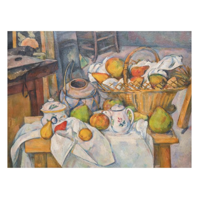 Paul Cezanne - The Kitchen Table Tablecloth (Front (Horizontal))