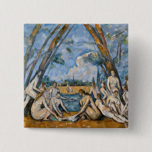 Paul Cezanne - The Large Bathers 15 Cm Square Badge