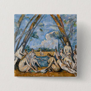 Paul Cezanne - The Large Bathers 15 Cm Square Badge