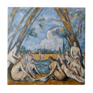 Paul Cezanne - The Large Bathers Ceramic Tile