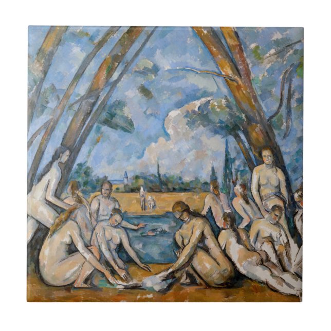Paul Cezanne - The Large Bathers Ceramic Tile (Front)