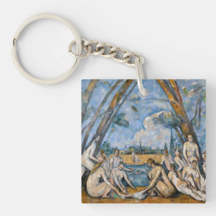 Paul Cezanne - The Large Bathers Key Ring