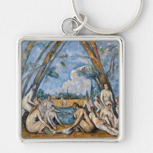 Paul Cezanne - The Large Bathers Key Ring
