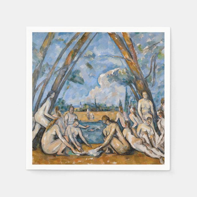 Paul Cezanne - The Large Bathers Napkin (Front)
