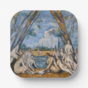 Paul Cezanne - The Large Bathers Paper Plate