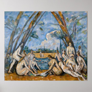Paul Cezanne - The Large Bathers Poster
