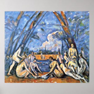 Paul Cezanne - The Large Bathers Poster