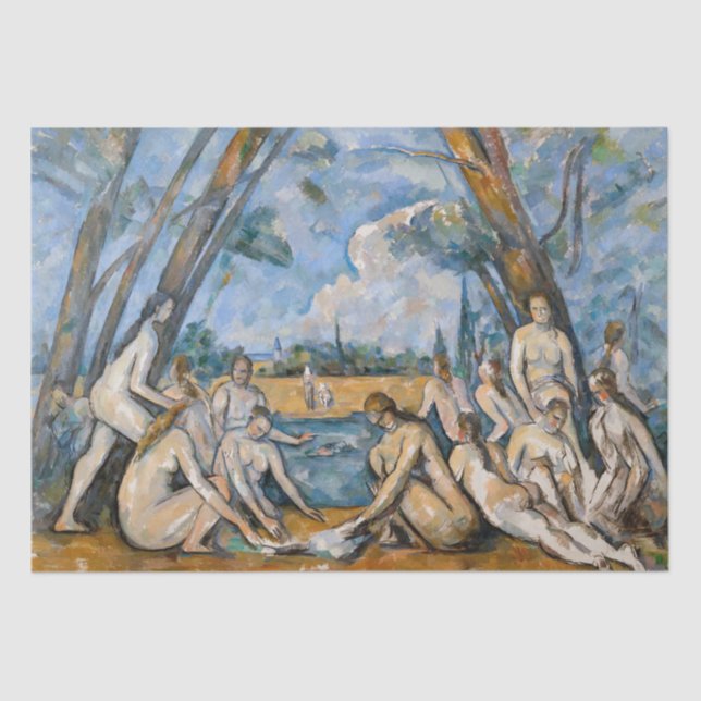 Paul Cezanne - The Large Bathers Tissue Paper (Front)