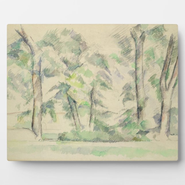 Paul Cezanne | The Large Trees at Jas de Bouffan,  Plaque (Front)