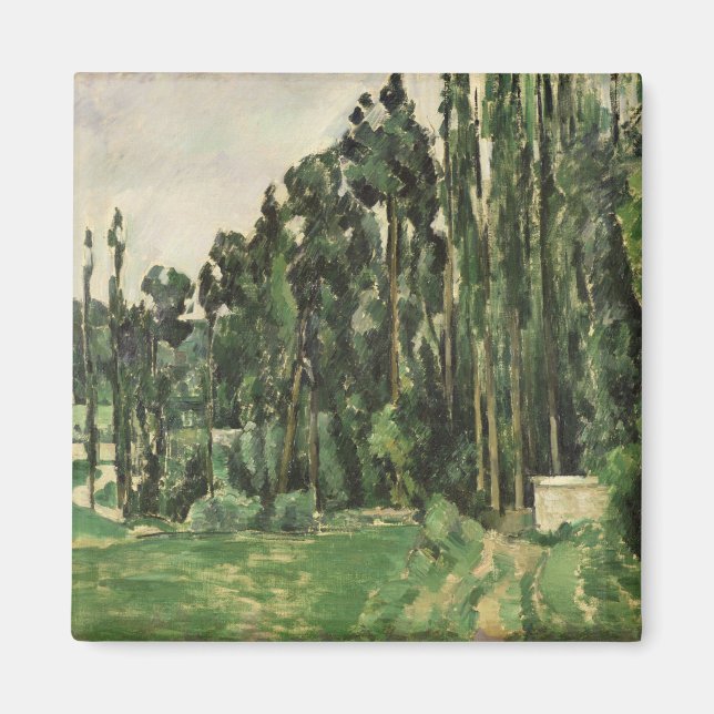 Paul Cezanne | The Poplars, c.1879-82 Magnet (Front)