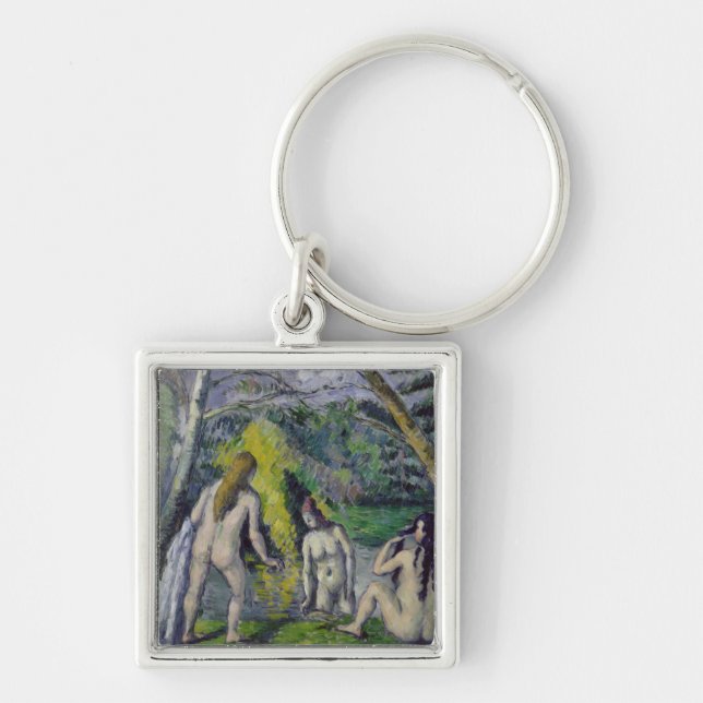 Paul Cezanne | The Three Bathers, c.1879-82 Key Ring (Front)