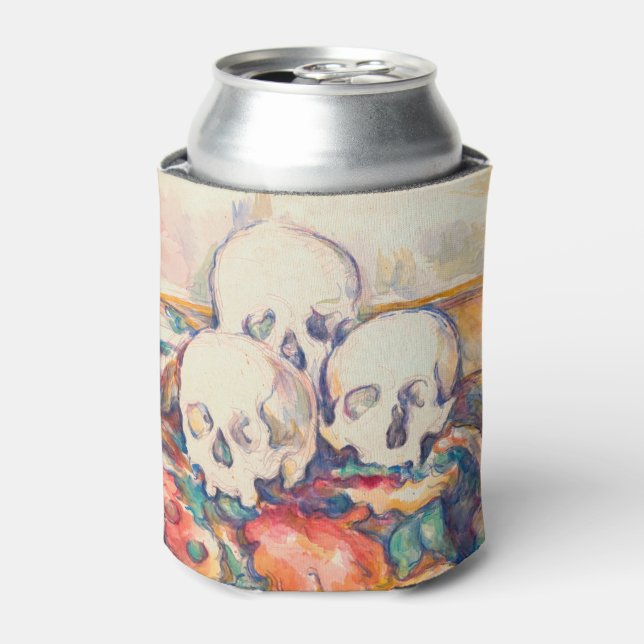 Paul Cezanne - The Three Skull Watercolor Can Cooler (Can Front)