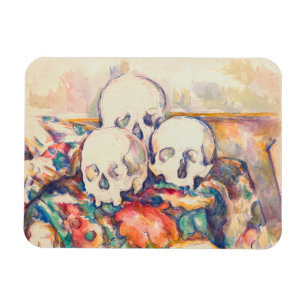Paul Cezanne - The Three Skull Watercolor Magnet