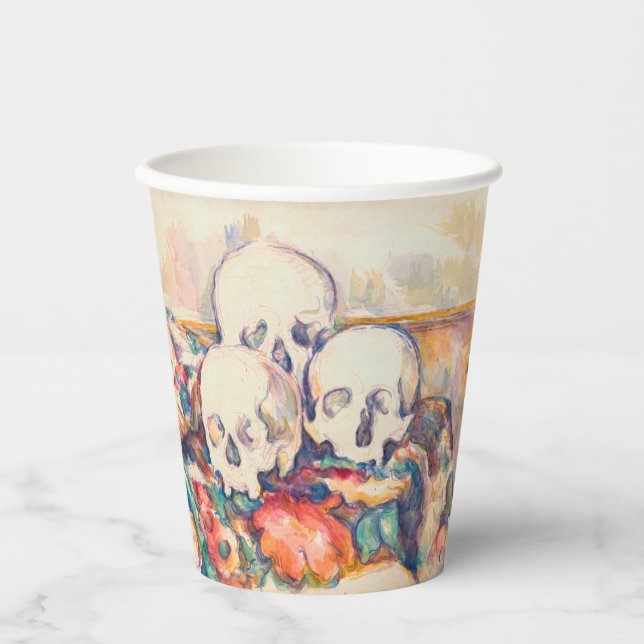 Paul Cezanne - The Three Skull Watercolor Paper Cups (Front)
