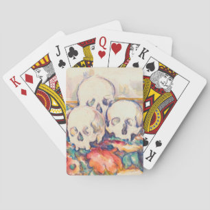 Paul Cezanne - The Three Skull Watercolor Playing Cards
