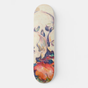 Paul Cezanne - The Three Skull Watercolor Skateboard