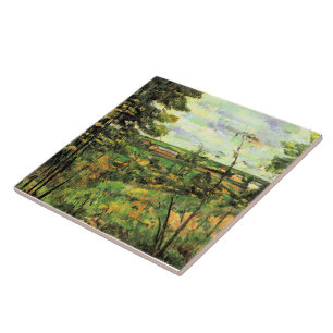 Paul Cezanne, The Valley of the Oise, Ceramic Tile