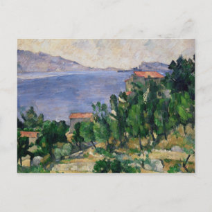 Paul Cezanne View of Mount Marseilleveyre and th Postcard