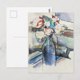 Paul Cézanne's Roses in a Bottle (PERSONALIZE) Postcard