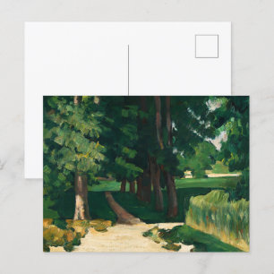 Paul Cézanne's The Avenue,Green Trees Classic Postcard